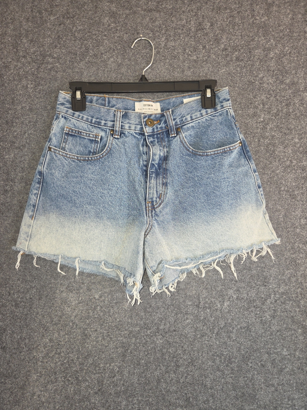 Cotton On Two-Tone Blue Ombre Denim Shorts Size 8